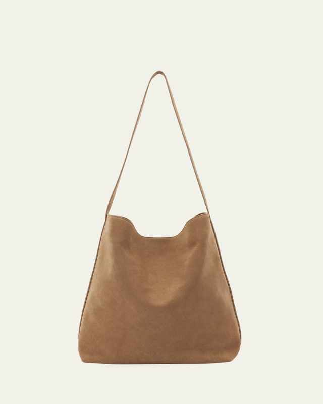 Sac Supple Calfskin Suede Tote Bag